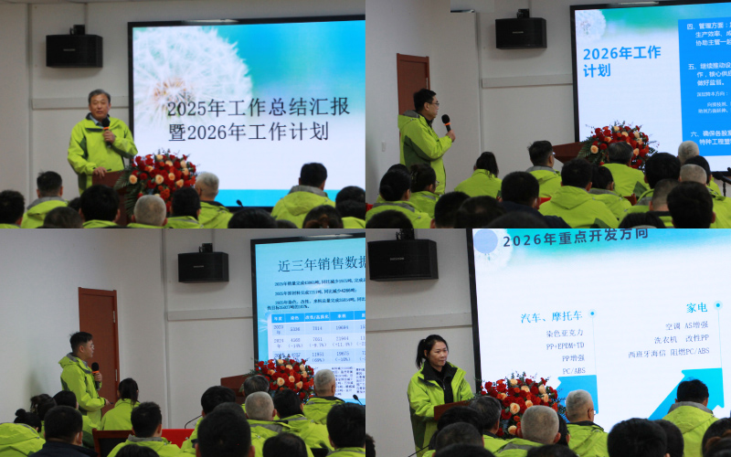 青島中新華美塑料有限公司年終總結(jié)會